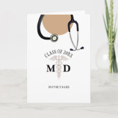 Carte Docteur Graduation Scrub Coat Félicitations (Devant)