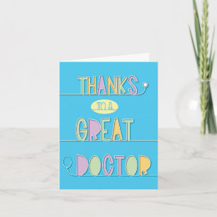 Carte Docteur Gratitude Merci