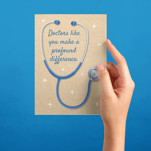 Carte Docteur Merci Vous faites une différence profonde