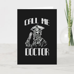 Carte Doctorat Cadeau Mortarboard Drôle Docteur