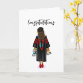 Carte Doctorat Latina Félicitation (Fleur jaune)