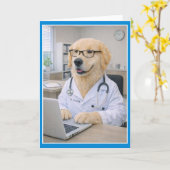 Carte Doctor's Orders Get Well Card  COMA-1 (Fleur jaune)