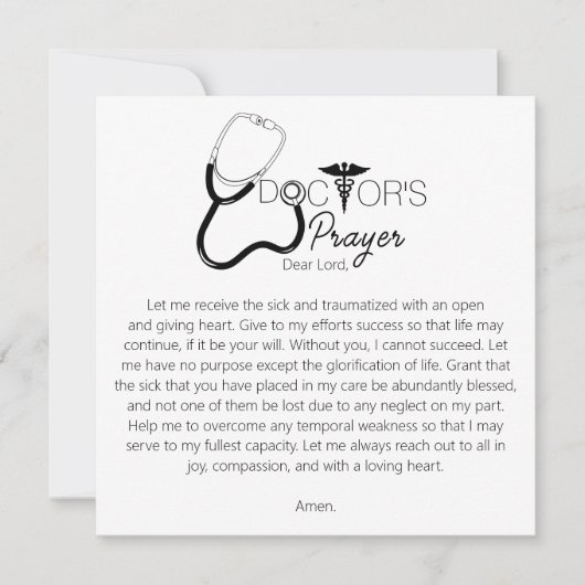 Carte Doctors Prayer (Devant)