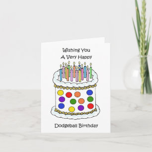Carte Dodgeball Joyeux anniversaire