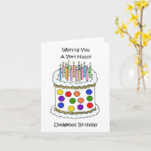 Carte Dodgeball Joyeux anniversaire (Fleur jaune)