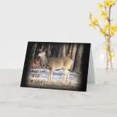 Carte Doe Deer 5060- customisez toute occasion (Fleur jaune)