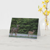 Carte Doe & Fawn (Fleur jaune)