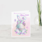 Carte d'oeuf de Pâques Aquarelle (Devant)