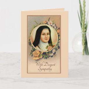 Carte d'offrande de messe catholique de sympathie