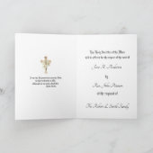 Carte d'offrande de messe de sympathie catholique (Intérieur)