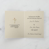 Carte d'offrande de messe de sympathie catholique (Intérieur)