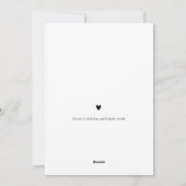 Carte d'offre de la Bridesmaid (Dos)