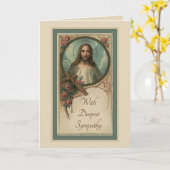 Carte d'offre de masse catholique Sympathy (Fleur jaune)