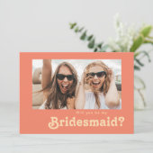 Carte d'offre d'entretien Retro Coral moderne (Debout devant)