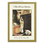 Carte d'offre traditionnelle catholique de Noël (Devant)