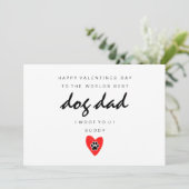 Carte Dog Dad Valentines Card (Debout devant)