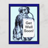 Carte Dog Get Well Card (Devant)