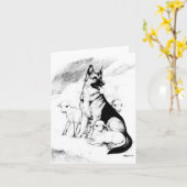 Carte Dog Heaven (Fleur jaune)