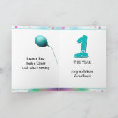 Carte Dog in Party Hat Birthday (Intérieur)