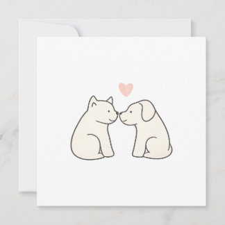 Carte Dog Love Flat Card