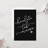Carte Dog Lover Chocolate lab Mama (Devant/Arrière en situation)