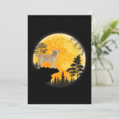 Carte Dog Lover | Dog Halloween Full Moon (Debout devant)