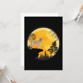 Carte Dog Lover | Dog Halloween Full Moon (Devant/Arrière en situation)