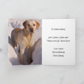 Carte Dog or Puppy Thank You with Custom Photo / Text (Intérieur)