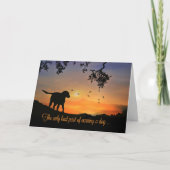 Carte Dog Sympathy Card, Condolences for Loss of Dog (Devant)