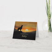 Carte Dog Sympathy Pet Loss Custom Name Beautiful  (Devant)