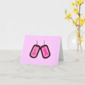 Carte Dog tag (Fleur jaune)