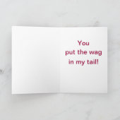 Carte Dog Valentine (Intérieur)