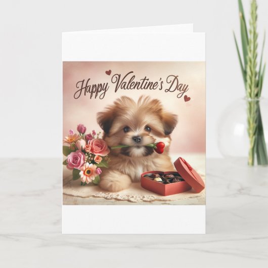 Carte Dog Valentine's Day (Devant)