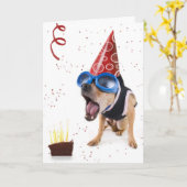 Carte dogcake (Fleur jaune)