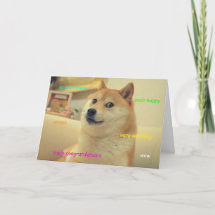Carte Doge Wedding Card