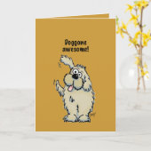Carte Doggone awesome ! (Fleur jaune)