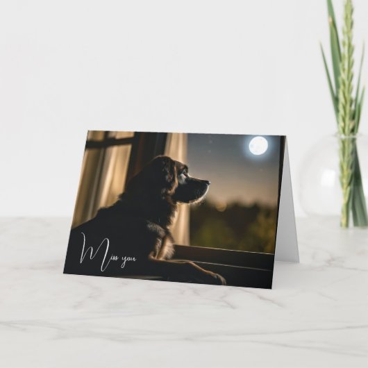 Carte Doggy Dans La Fenêtre (Devant)