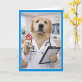 Carte Dogtor's Orders Get Well Card NCC-1 (Fleur jaune)