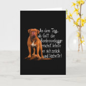 Carte Dogue De Bordeaux Dogue Dogue Dogue Propriétaire D (Fleur jaune)