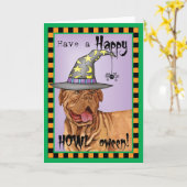 Carte Dogue de Bordeaux Witch (Fleur jaune)