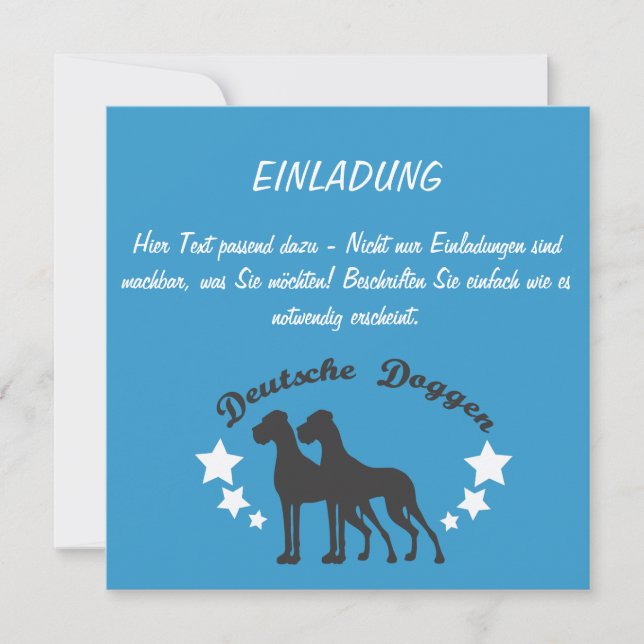 Carte Dogues allemands (Devant)