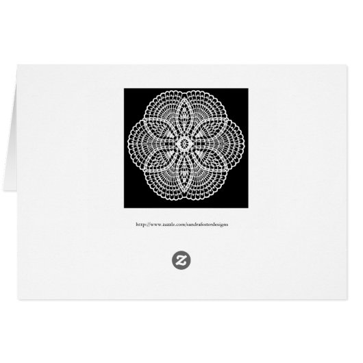 Carte Doily Art (Dos Horizontal)