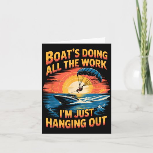 Carte Doing All The Work Parasailer Paragliding Parasail (Devant)