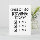 Carte Dois-je jouer à l'aviron aujourd'hui ? (Debout devant)