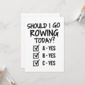 Carte Dois-je jouer à l'aviron aujourd'hui ? (Devant/Arrière en situation)