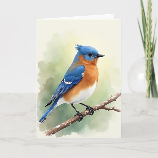 Carte d'oiseau à branche mouchetée (Devant)