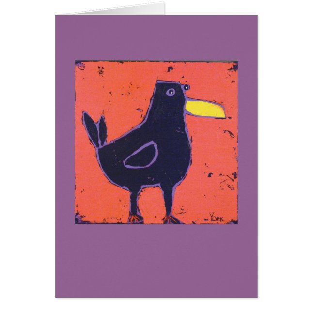carte d'oiseau d'amusement (Devant)