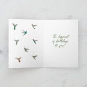 Carte d'oiseau d'anniversaire sur mesure (Intérieur)