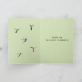 Carte d'oiseau d'anniversaire sur mesure (Intérieur)