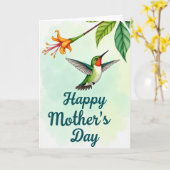 Carte d'oiseau de printemps à l'aquarelle (Fleur jaune)